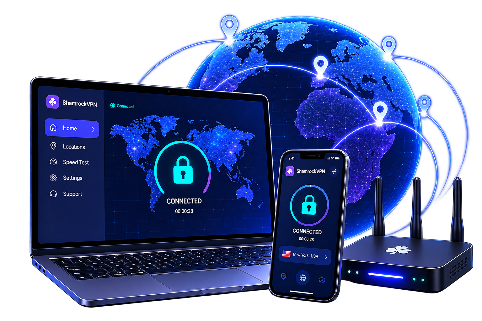 ShamrockVPN banner